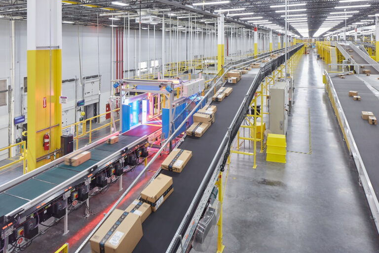 A large warehouse in Troutdale serves as an industrial distribution center featuring intricate electrical systems like conveyor belts and sorting lights. For reliable electrician services in the Vancouver, WA area to maintain such facilities, contact us.