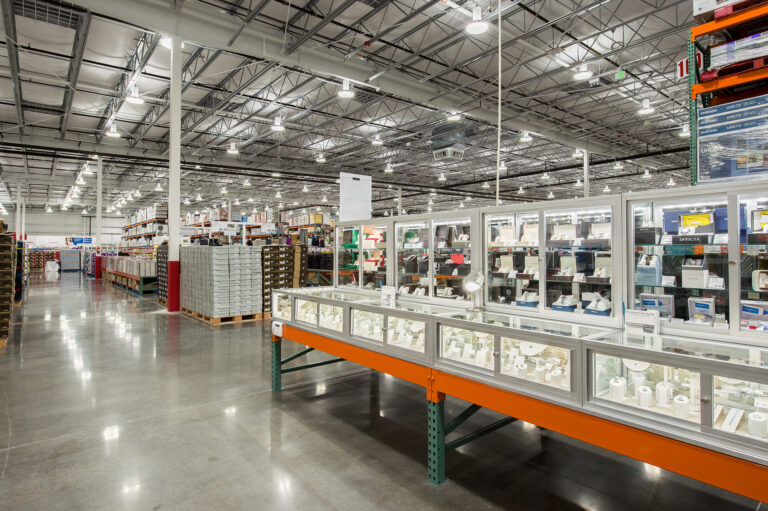 In Bellingham, a spacious Costco warehouse offers a wide selection of electronics and small appliances under bright lighting and high ceilings. For those needing electrician services in Vancouver, WA, reliable experts are available for installations or repairs to enhance any setup.