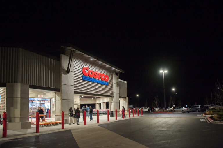 Electricians in Vancouver, WA, can expertly install and maintain outdoor lighting systems similar to those at the Costco Warehouse in Bellingham, WA. These services include illuminated signage and parking lot lighting to enhance visibility and safety for nighttime shoppers.