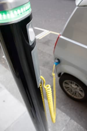 An electronic car charger in Portland OR