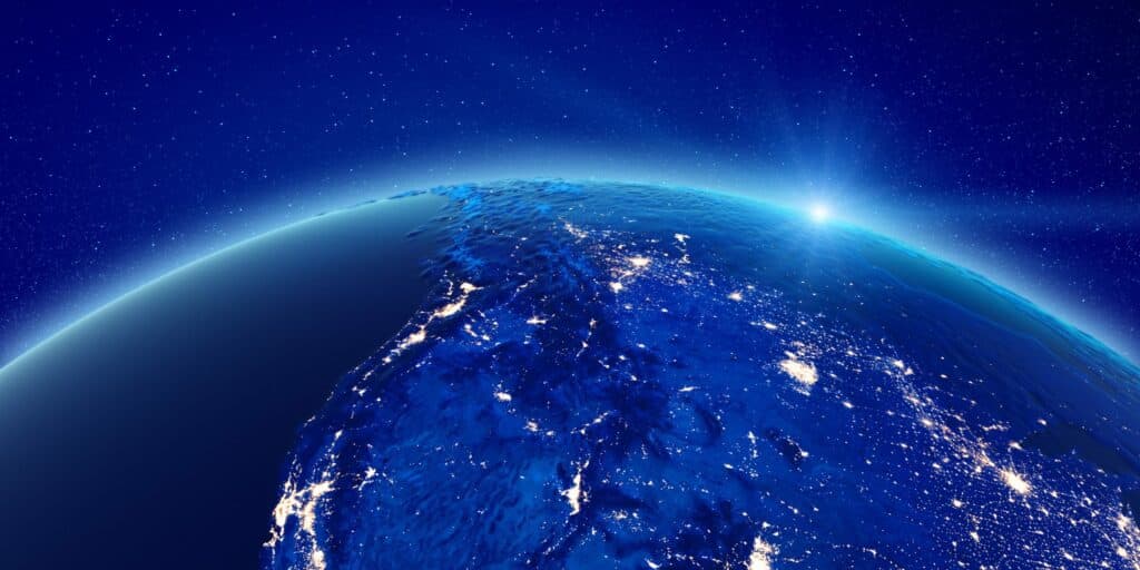 California city lights from space at night to illustrate Electrical 101 For The Homeowner