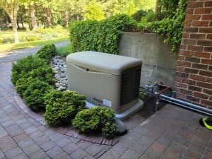 a recently installed residential generator