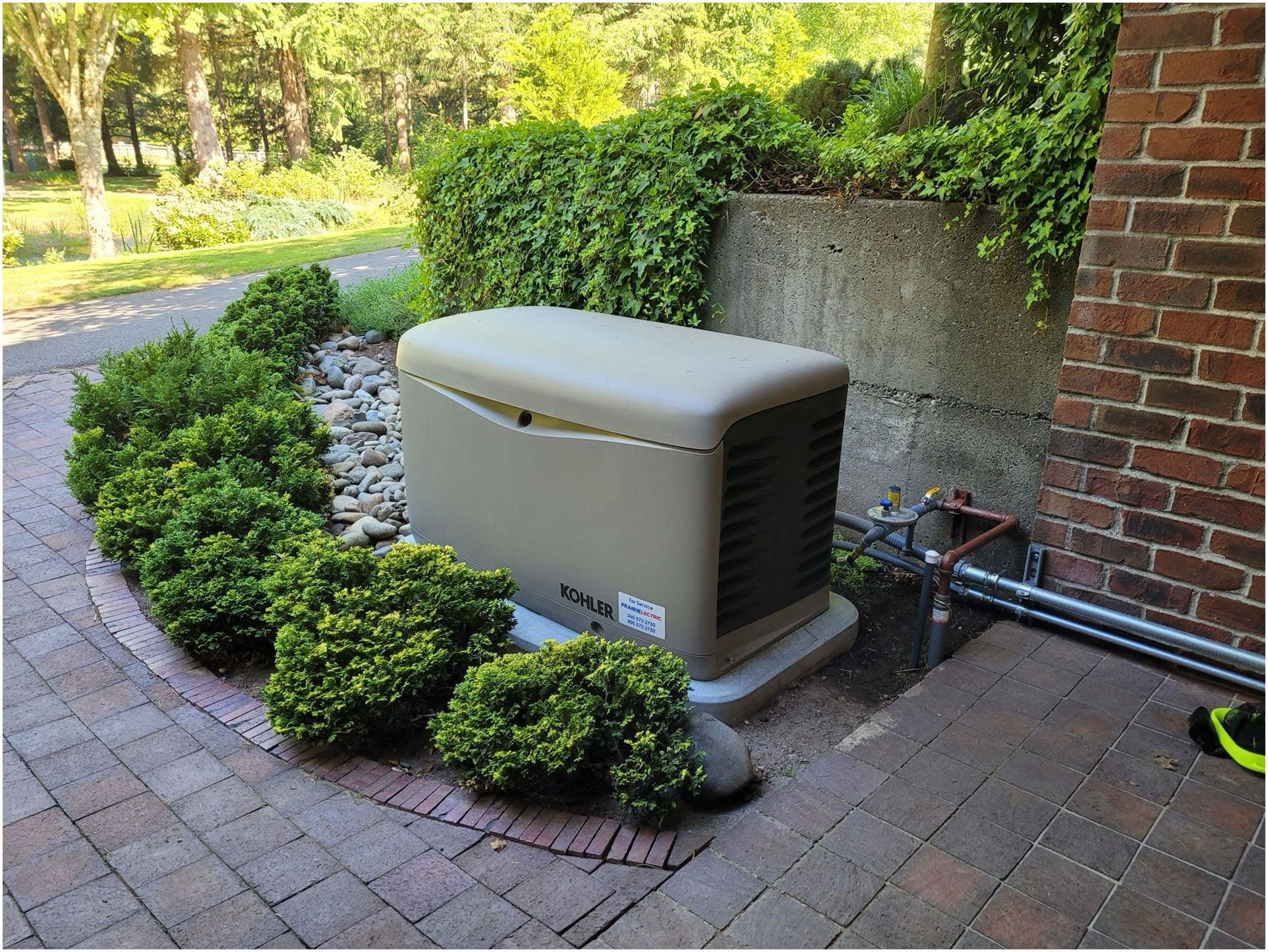 a recently installed residential generator