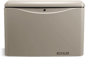 A Kohler water heater, installed by a professional electrician against a white background in Vancouver, WA.