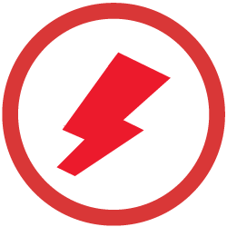 A crimson thunderbolt, encased in a dark sphere, is a compelling insignia frequently linked with local electricians in Vancouver, WA.